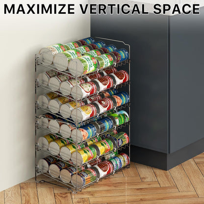 3-Tier Stackable Can Organizer Rack Hold 36 Cans, Chrome7
