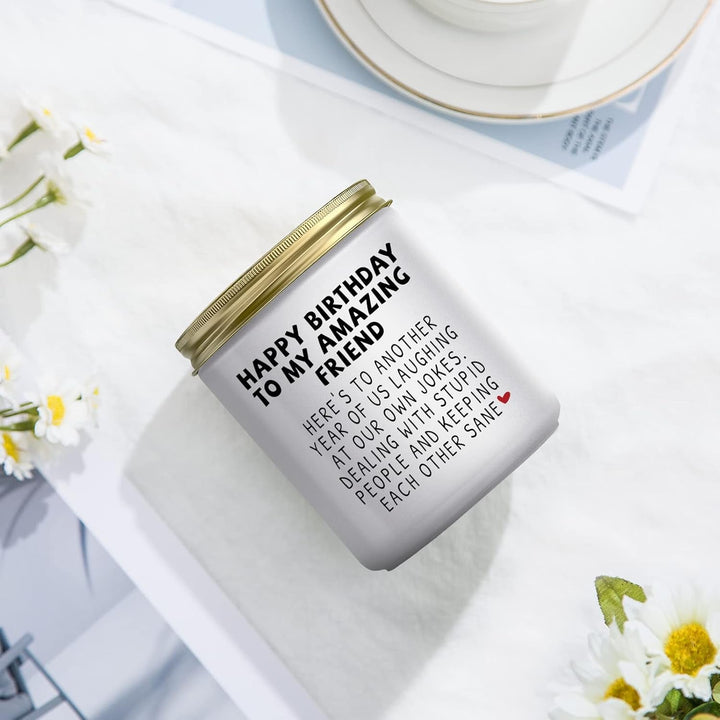 Happy Birthday Gifts for Women Best Friend, Lavender Candle+2