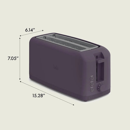 Fits-Anywhere™ Slim Toaster, 4 Slice Extra Long & Wide Slot, Plum8
