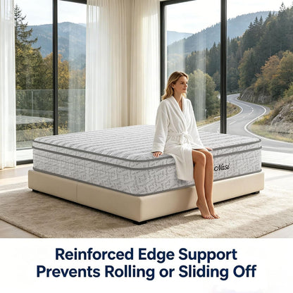 Queen Size Mattress 12 Inch (5 Star Hotel-Level Luxury) Hybrid Queen Mattress in a Box, Cooling-Gel Memory Foam & Pocket Springs for Motion Isolation,Medium Firm,Back Pain,Edge Support,365-Night Trial8