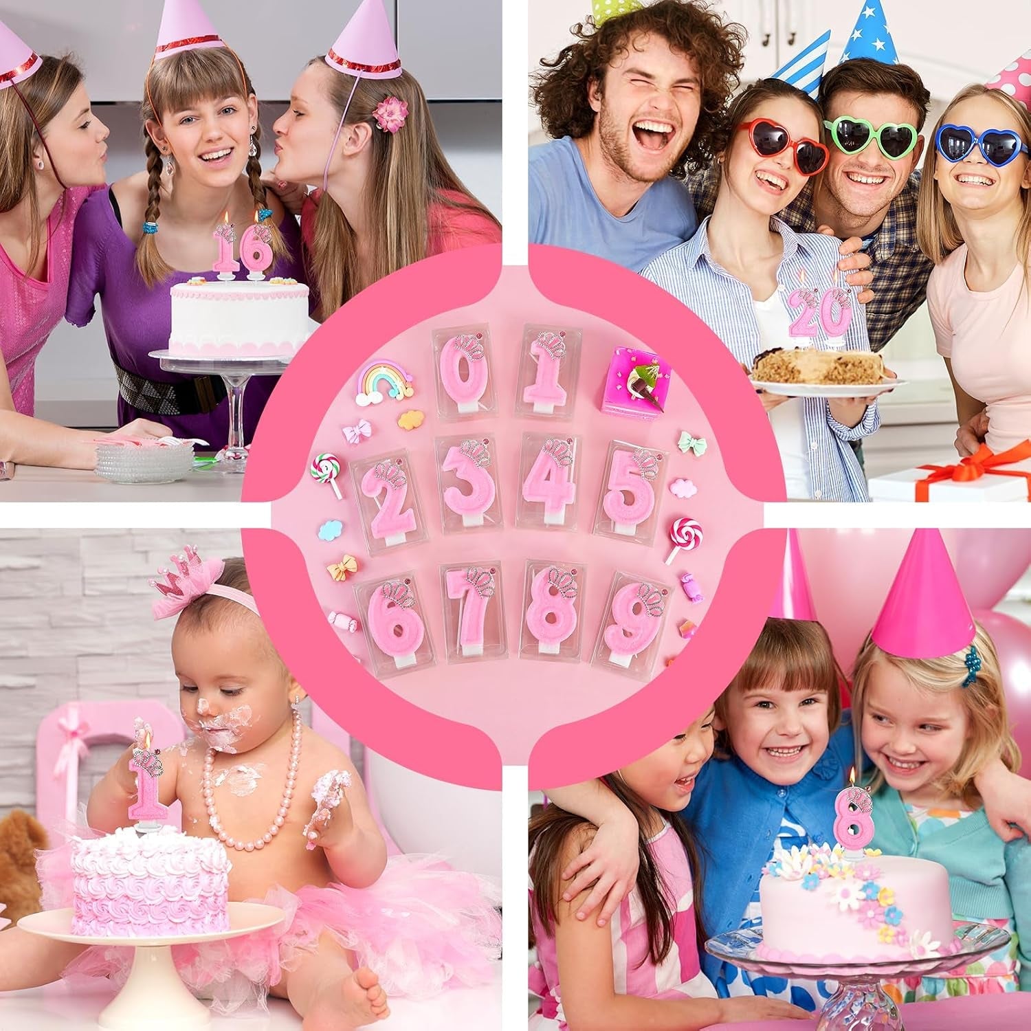 pink-birthday-candle-crown-number-4-candles-cake-candle-pink-birthday-cake-topper-cupcake-decorations-party-decor-for-girls-and-women-anniversary-celebrations-supplies-favors