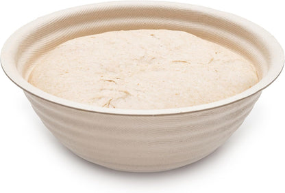 Banneton Boule 8.5” Proofing Basket for Sourdough & Artisan Bread Baking – Stackable, Made from Bamboo & Sugarcane Pulp (1-Pack)1