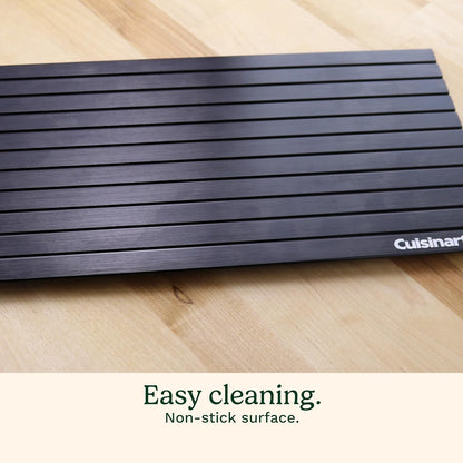 Defrosting Tray for Frozen Meat, Advanced Conductive Aluminum | Meat Defroster Plate Rapidly Thaws Meat and Preserves Flavors with a Non-Stick, Easy-To-Clean Surface, CDT-010P5