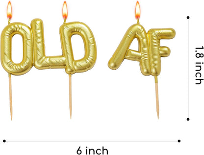 Old AF Birthday Candles, Comedic Candles, Joke Candles, Party Celebration5