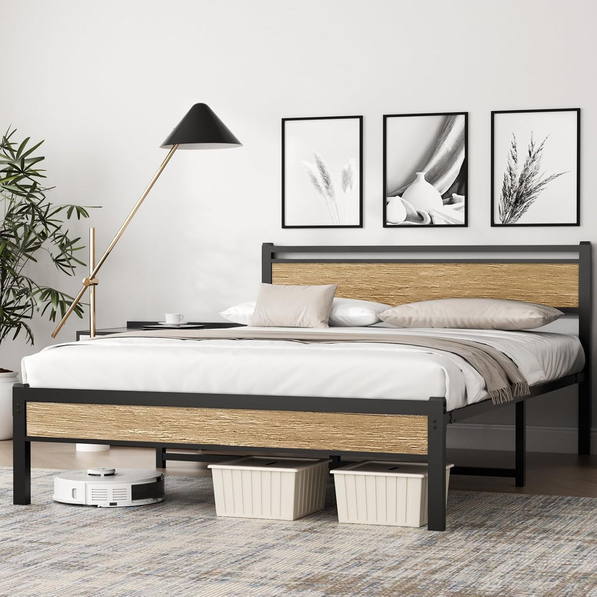 easy-install-16-inch-full-size-bed-frame-with-headboard-footboard