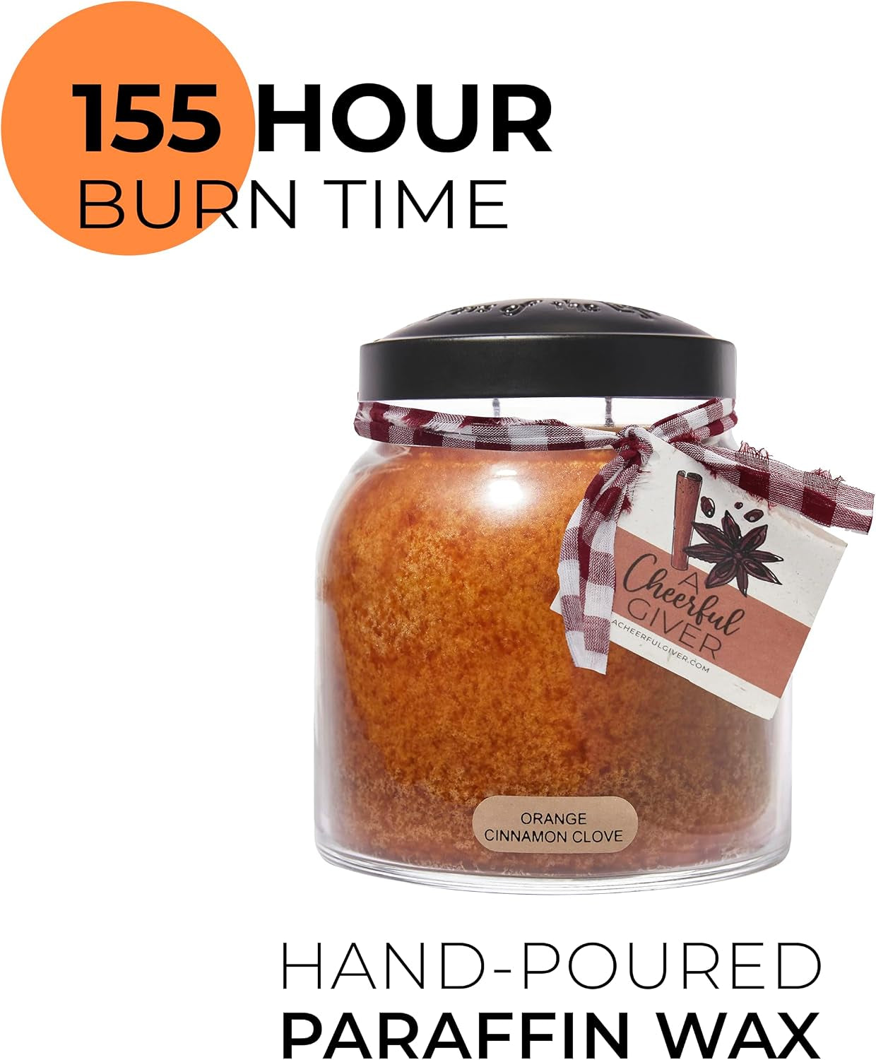 orange-cinnamon-clove-34oz-papa-scented-candle-jar-with-lid-keepers-of-the-light-155-hours-of-burn-time-gift-for-women-orange