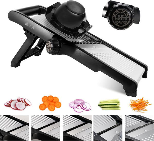 Adjustable Mandoline Slicer 5-In-1 Stainless Steel Vegetable Cutter1