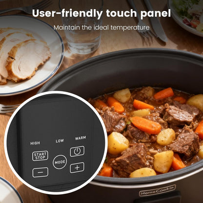 Slow Cooker, Extra Large 10 Quart Digital Programmable Slow Cookers with Timer, Dishwasher Safe Glass Lid & Crock, Kitchen Appliance for Families and Gatherings, Black5