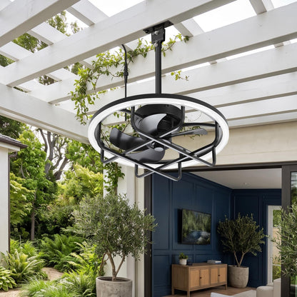 20 Inch Outdoor Plug in Ceiling Fan with Light, Waterproof Ceiling Fan, Dimmable 3CCT LED & RGB Lighting, Small Ceiling Fan for Patio Gazebo Porch Balcony Bedroom Kids Room1