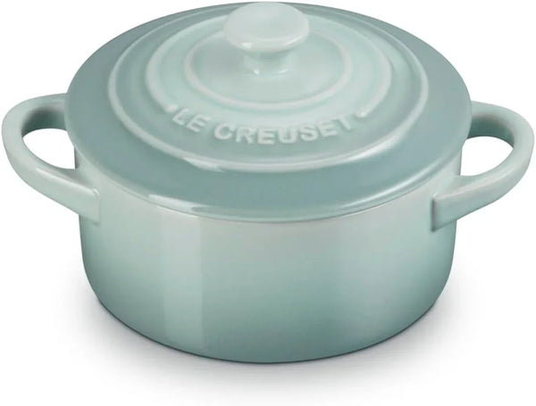 Le Creuset Stoneware Mini round Cocotte, 8 Oz., Sea Salt1