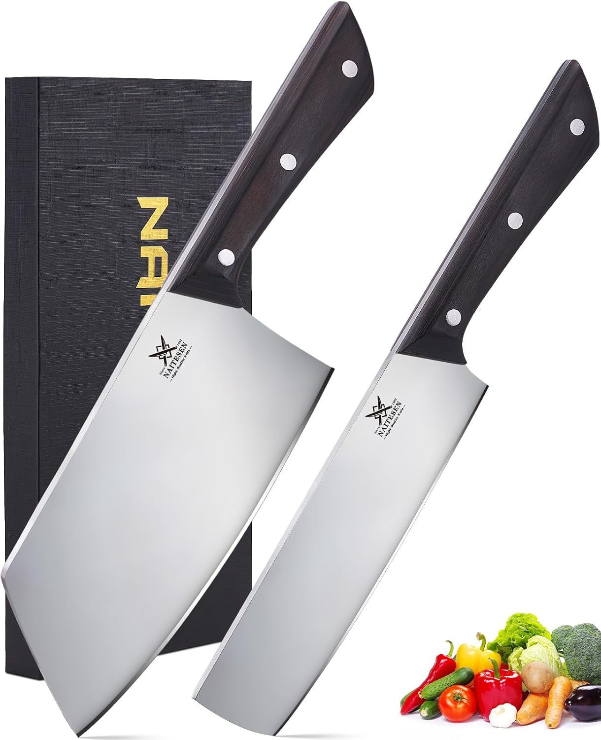 2pcs-cleaver-knife-set-meat-cleaver-nakiri-vegetable-knife