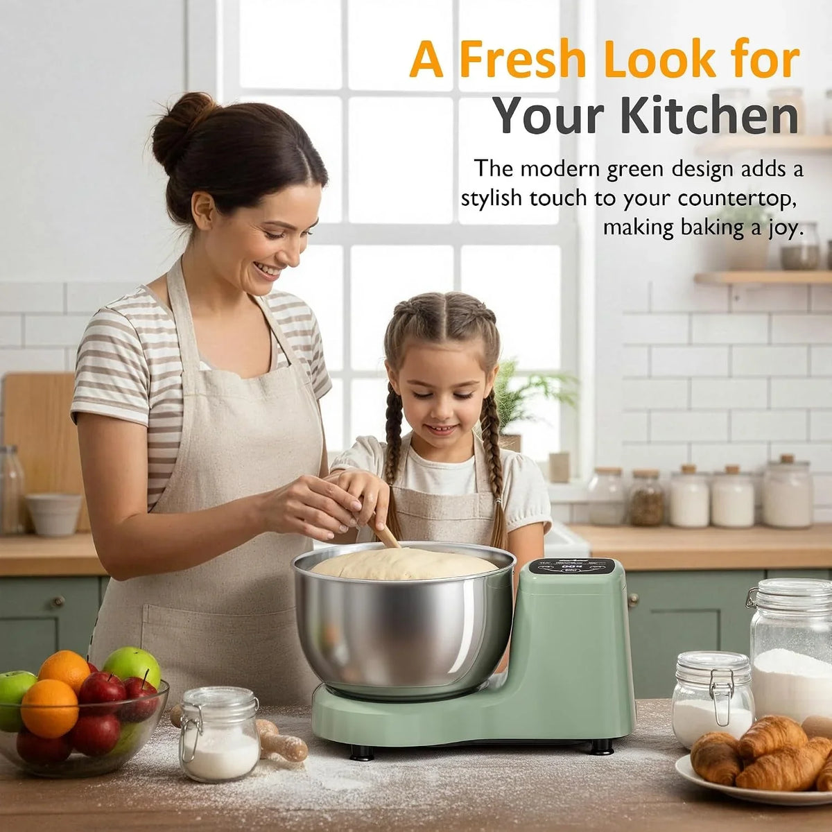 electric-dough-maker-with-ferment-function-5-3qt-dough-mixer-with-adjust-time-household-stand-mixer-kitchen-flour-kneading-machine-led-touch-panel-304-stainless-steel-bowl-green