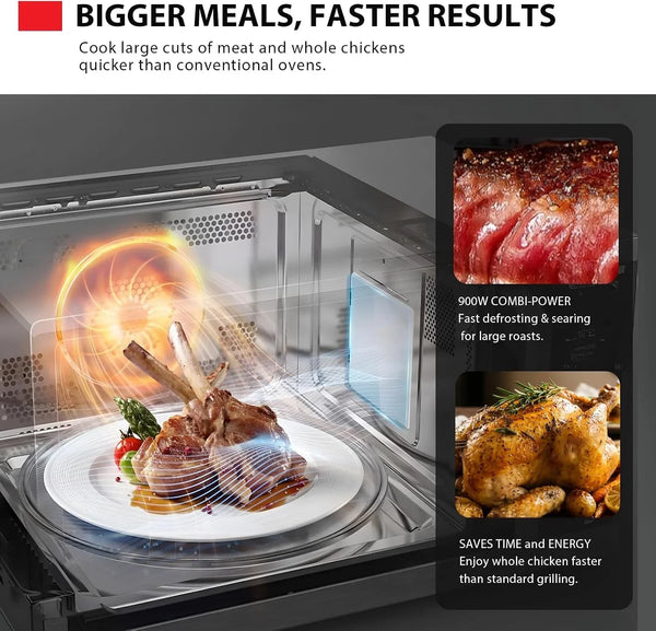 Optichef Series Countertop Microwave Oven with Air Fryer, Inverter, Convection, Broil, Smart Sensor, 1.0 Cu.Ft, 1000W, Stainless Steel5