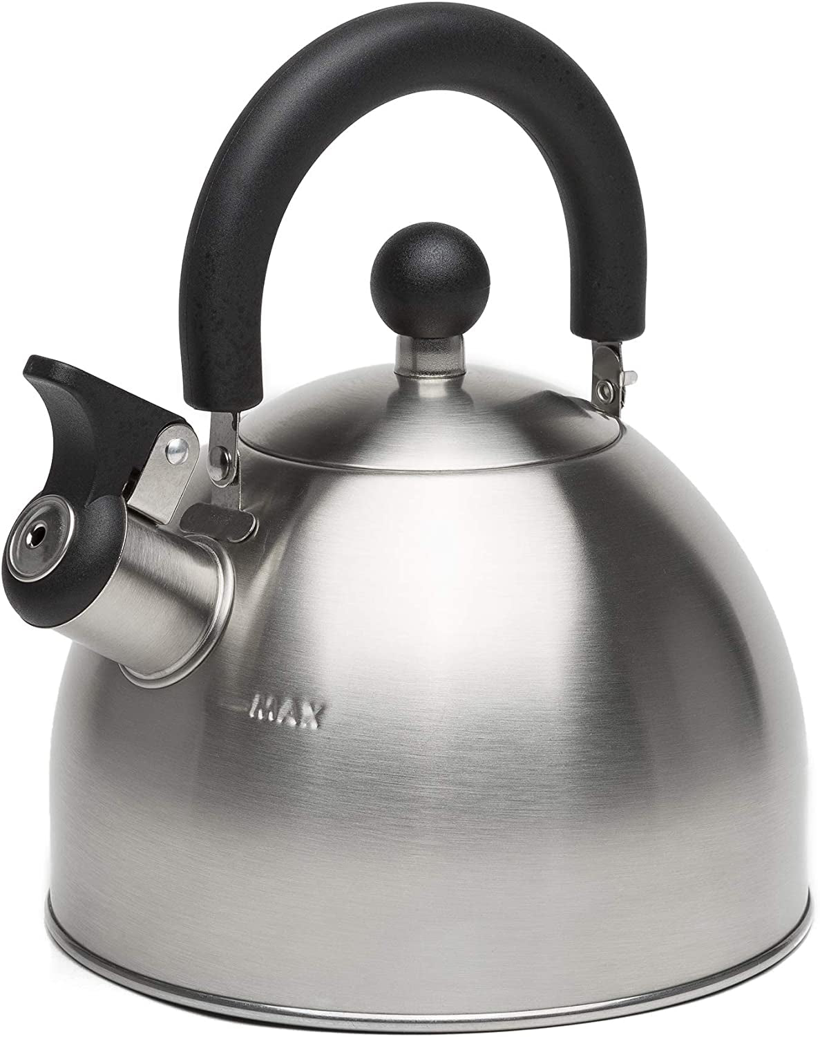 stewart-whistling-tea-kettle-for-stovetop-stainless-steel-stove-top-kettle-with-fast-boil-whistling-spout-and-cool-touch-folding-handle-1-5-quart-brushed-silver-with-black-handle