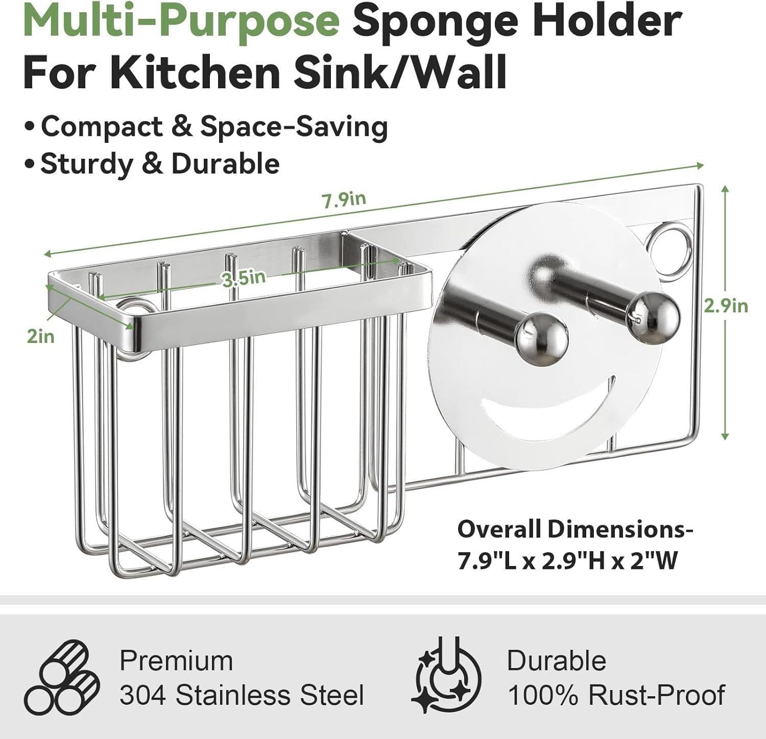 space-saving-sponge-holder-for-kitchen-sink-great-for-scrub-daddy-scrub-mommy-sponges-rust-proof-sink-sponge-caddy-organizer-for-dish-brush-scrubber-2-mounting-options-suction-cups-hooks