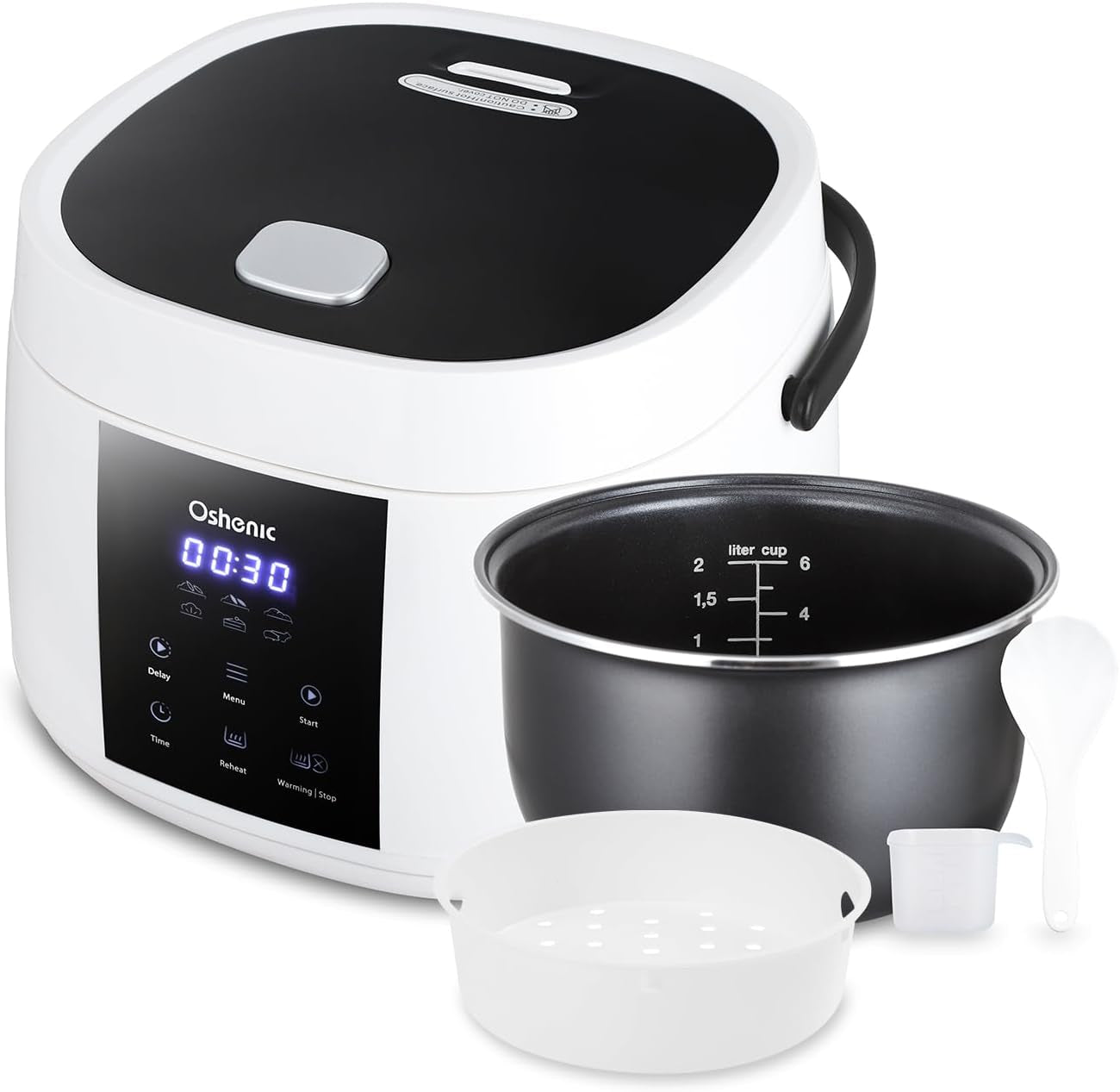 rice-cooker-small-6-cup-uncooked-12-cup-cooked-6-in-1-multi-cooker-portable-non-stick-rice-maker-with-steamer-basket-12-hours-timer-delay-keep-warm-function-for-soups-stews-oatmeal