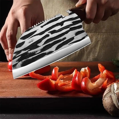 Meat Cleaver,Cleaver Knife Forged Slicing Knife Kitchen Sharp Ladies Lightweight Meat Cleaver Stainless Steel Thin Blade Forged Knife6