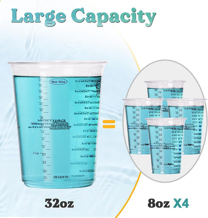 32 Oz Resin Mixing Cups, 45-Piece Kit with Gloves2