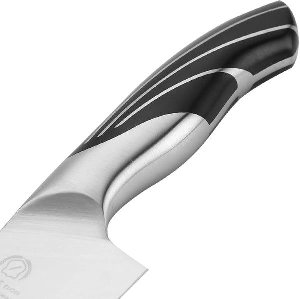 6.5-Inch Santoku Knife Professional Chef'S Knife, Kitchen Knife Stainless Steel with Cast Steel Handle4