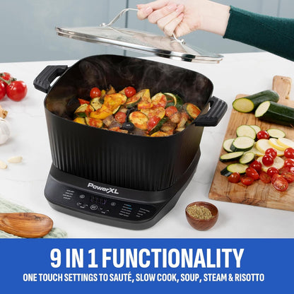STIRMAX 7.5QT Digital Multi-Cooker with Auto Stir | 9-In-1 Multicooker with Automatic Stirring, Sauté, Sear and Dishwasher-Safe Ceramic Pot.3