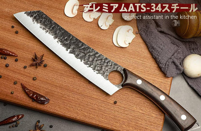 Serbian Chef Knife Set - 10 PCS Hand Forged Knife Set with Bag8