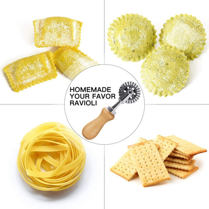 Pastry Wheel Cutter - Pasta Cutter Wheel - Ravioli Crimper Cutter Wheel for Home and Kitchen Use, 1.3Inch7