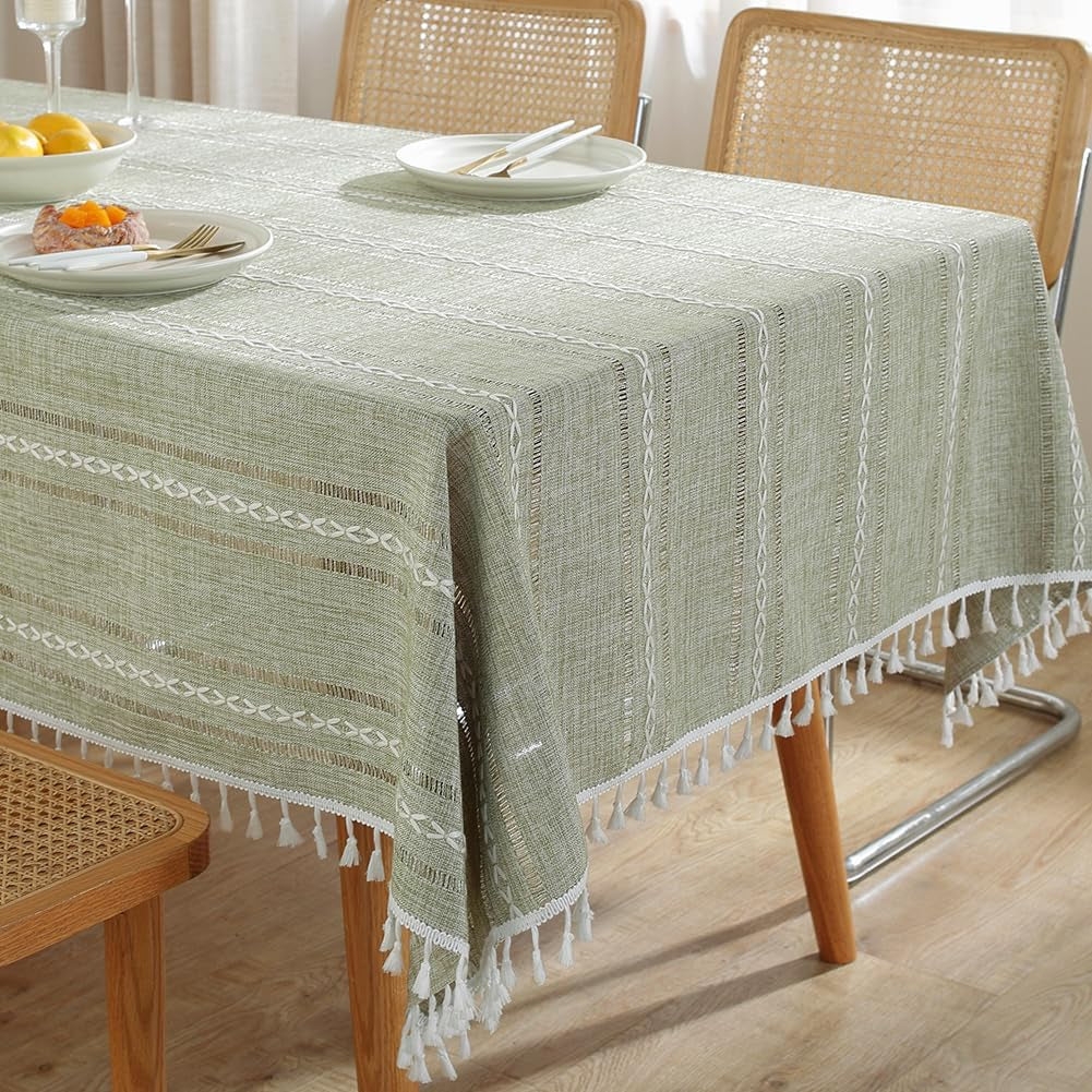 sage-green-rustic-table-cloth-rectangle-textured-cotton-linen-fabric-tablecloth-with-tassel-christmas-farmhouse-table-cover-embroidery-stripe-tablecloths-for-kitchen-dinning-party-55-x-55
