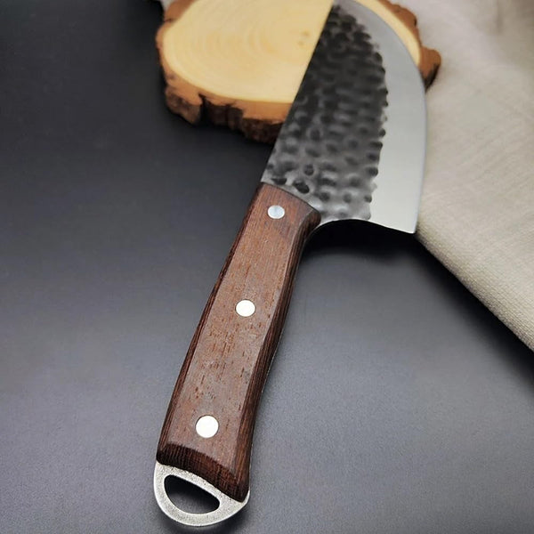 Meat Cleaver, Forged Knife Chinese Butcher Meat Cleaver Boning Slicing Chef Knife Barbecue Kitchen Tools5
