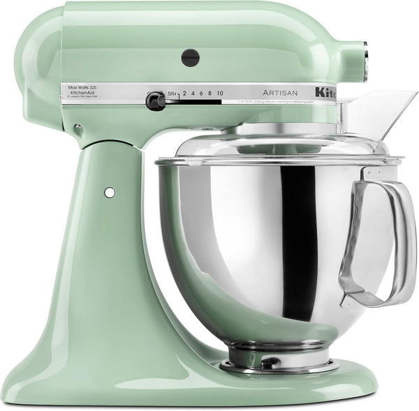 Kitchenaid Artisan, 5-Qt Tilt Head Stand Mixer, KSM150PS, Pistachio | Includes Pouring Shield for Mess-Free Mixing, 10 Speed Settings, Easily Add Ingredients with the Tilt-Head Design1