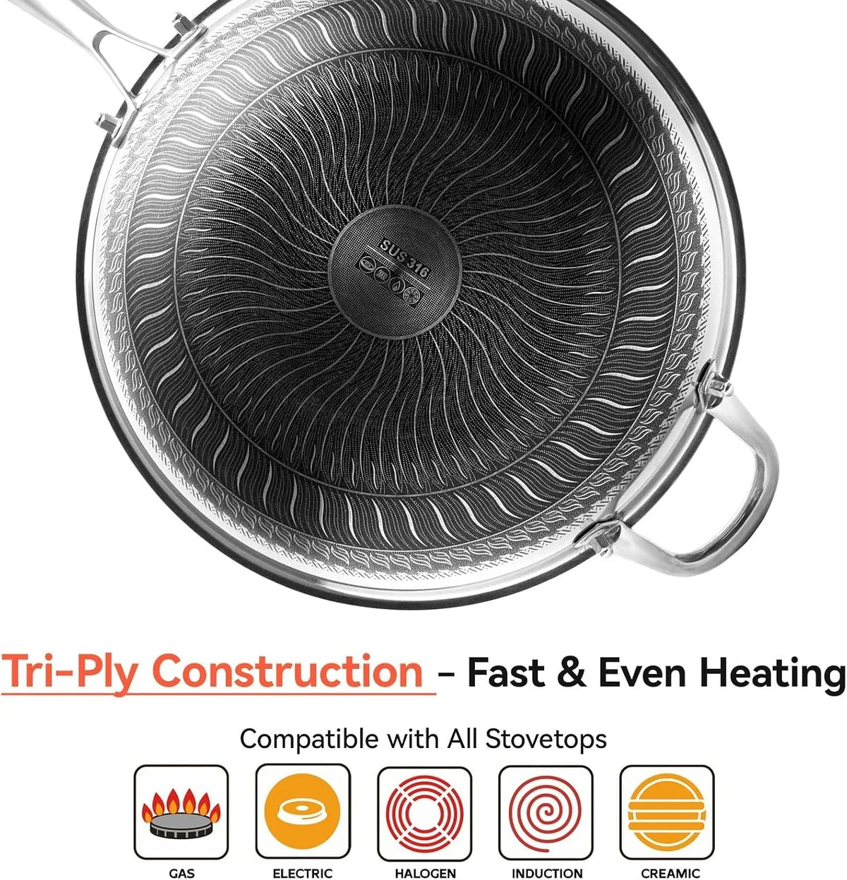 stainless-steel-wok-pan-with-lid-12-6-inch-honeycomb-hybrid-nonstick-stir-fry-pan-tri-ply-clad-skillet-for-induction-electric-gas-stove-dishwasher-safe-no-seasoning-needed-serves-3-4