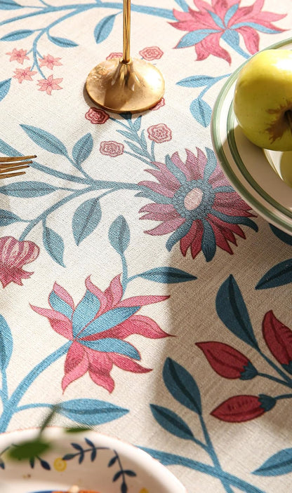 Elegant French Linen Tablecloth,Suqare,55"X55"-Dorodango B5
