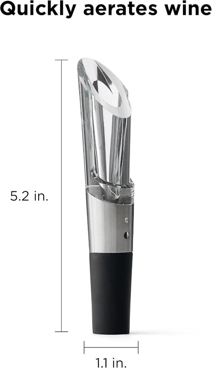 Wine Aerator Pourer Spout - Instant In-Bottle Aerating for Richer, Smoother Wine - Dripless Pour Spout for Red and White Wine2