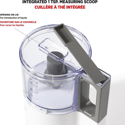 Electric Oscillating Food Processor - 4 Cups - Measuring Spoon - High, Low & Pulse Modes - 300W6