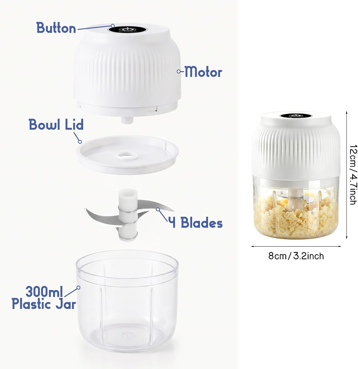 electric-garlic-chopper-2026-new-mini-food-processor-food-chopper-for-kitchen-portable-cordless-garlic-mincer-with-4-stainless-steel-blades-small-vegetable-chopper-for-onion-salad-300ml-blue