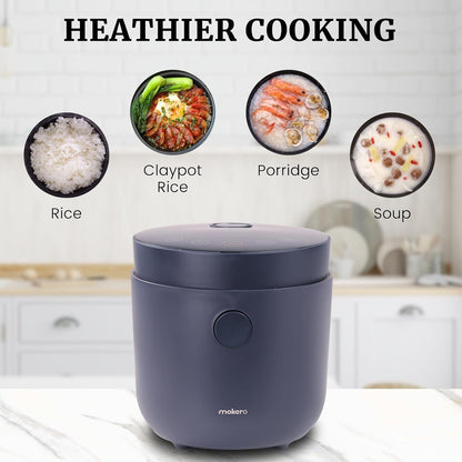 Hakka Low Carb Rice Cooker, 7 Functions Desuger Rice Pot 4 Cups Uncooked Rice with Stainless Steel Steamer MINI Smart Cooker Non-Stick Removable Inner Pot 24H Delay Timer2