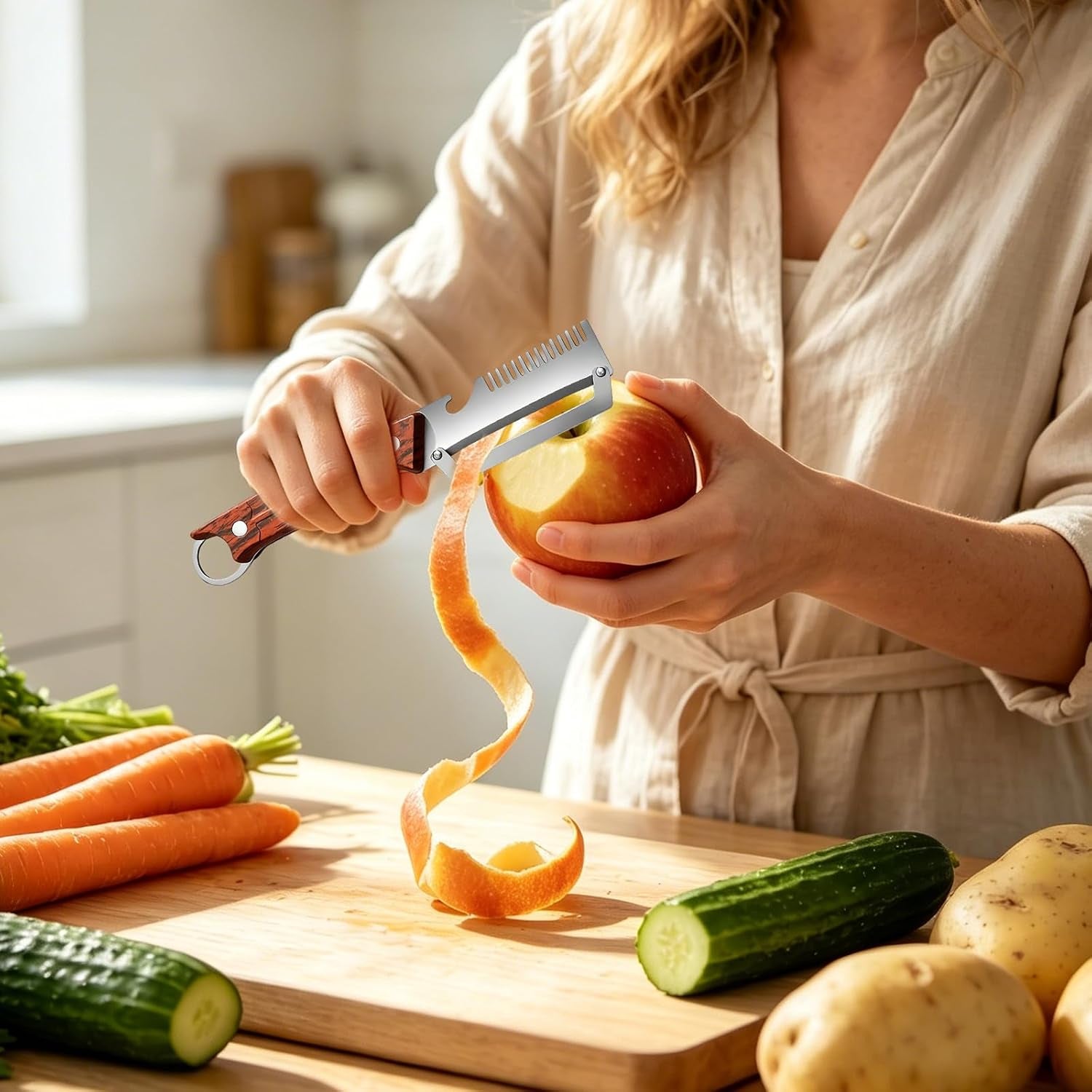 multifunctional-3-in-1-vegetable-peeler-julienne-slicer-stainless-steel-blade-with-ergonomic-wood-handle-for-efficient-peeling-grating-slicing-2-pack