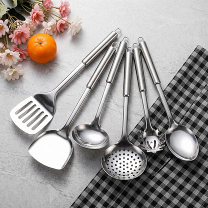Stainless Steel Cooking Utensils Set, 31 PCS Metal Kitchen Utensils2