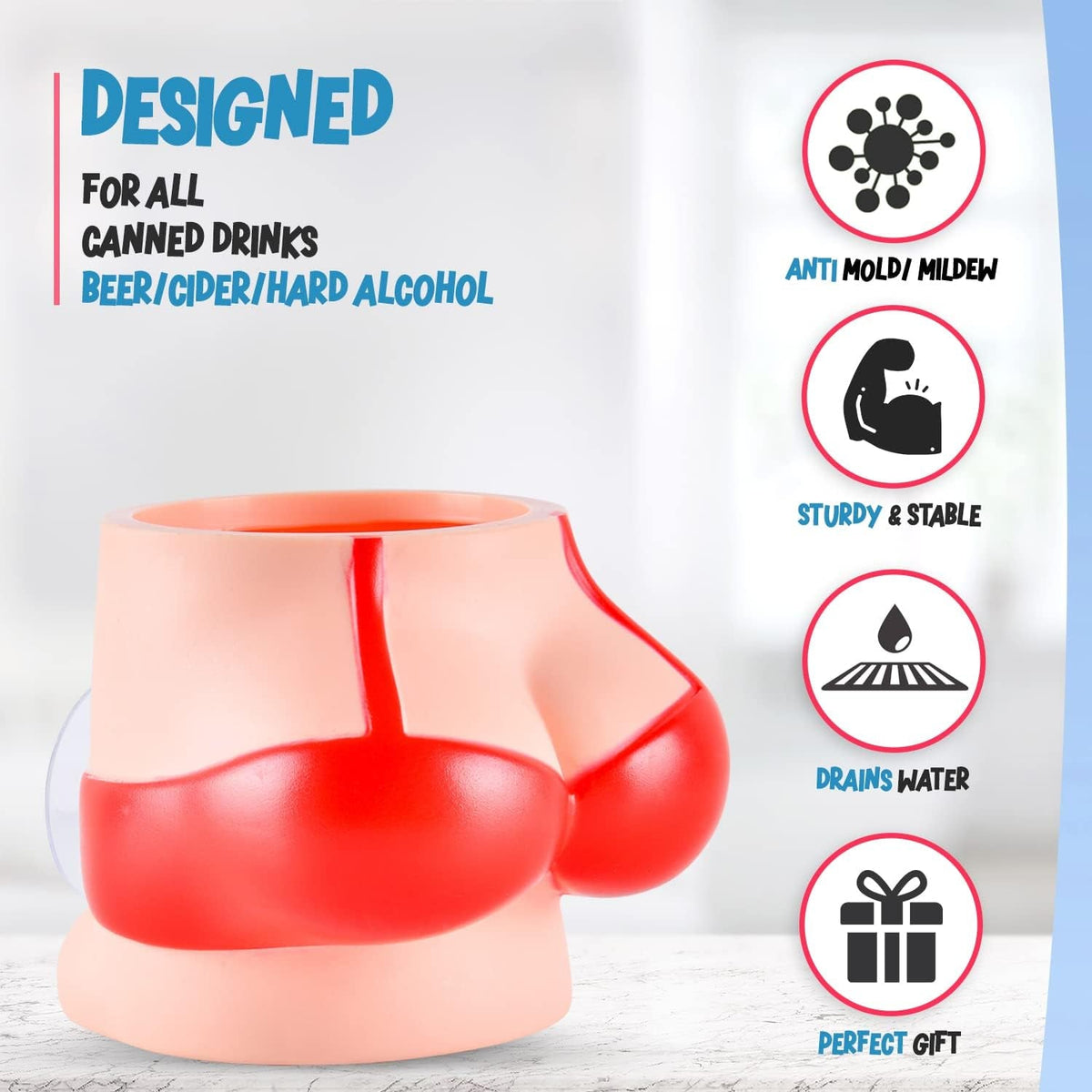 shower-beer-buddy-red-bikini-shower-beer-can-holder-w-silicone-suction-cup-holds-your-cold-brew-while-showering-or-in-bath-tub-drink-accessories-gifts-bathtub-caddy-bathroom-stocking-stuffer