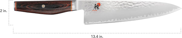 Artisan 8-Inch Chef’S Knife, Made in Japan, Sharp Hanbazuke Finish, Pakka Wood Handle3