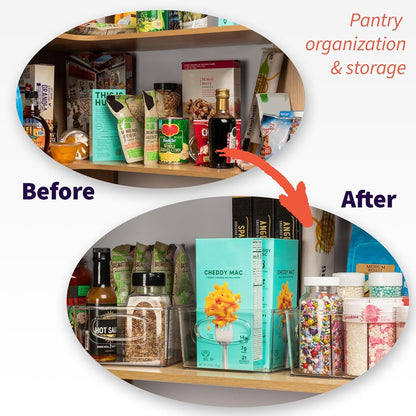 Pantry Organizers and Storage and Cabinet Organizer, 2 Pack2
