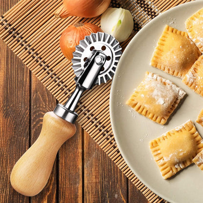 Pastry Wheel Cutter - Pasta Cutter Wheel - Ravioli Crimper Cutter Wheel for Home and Kitchen Use, 1.3Inch6