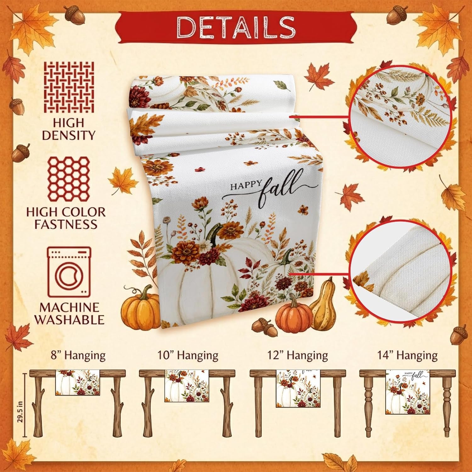 white-pumpkins-fall-table-runner-72-inches-long-thanksgiving-kitchen-dining-table-decoration-autumn-floral-botanical-coffee-tablerunner-dress-scarves-farmhouse-decor-for-party-holiday-13-x-72