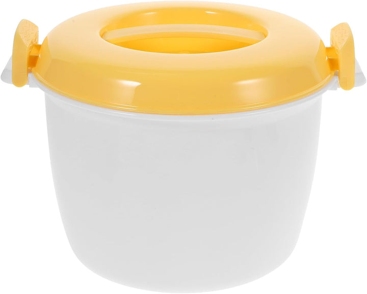 Microwave Rice Cooker 7.87X7.87X6.10In Small Multifunctional Microwaveable Rice Cooker for Vegetables Noodles with Food-Grade Material for Home Kitchen Use