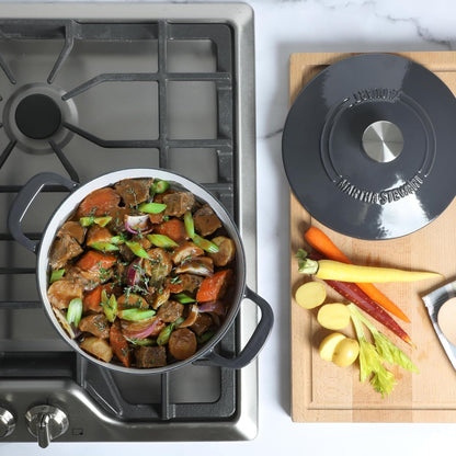 Gatwick 4 Quart Enamel Cast Iron Dutch Oven - Grey10