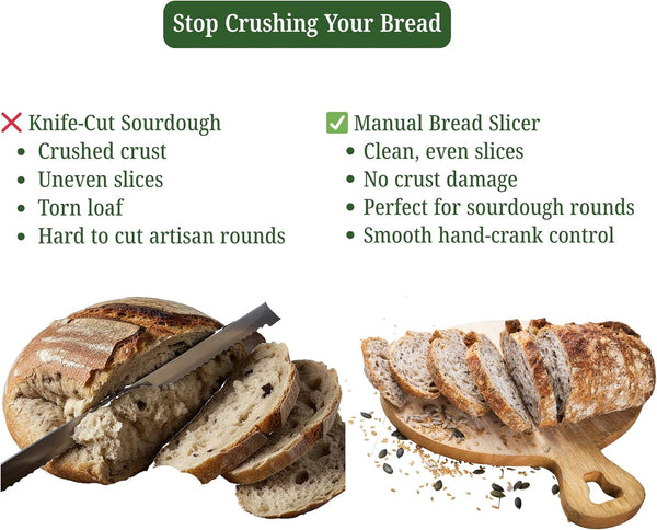 Manual Bread Slicer for Homemade Bread, Sourdough, Adjustable Thickness4