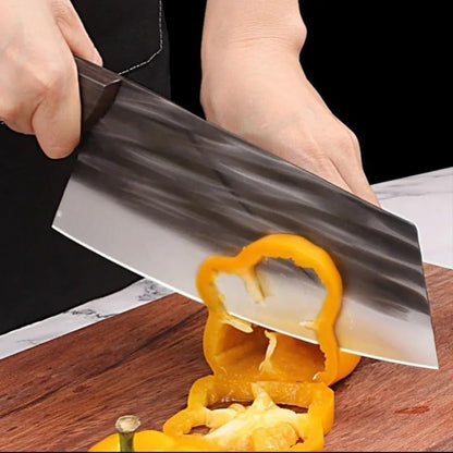 Meat Cleaver, 7 Inch Cleaver Knife Chef Slicing Meat Chop Vegetables Kitchen Knives Hand Forged Blade Wood Handle Utility Knife Cooking Tools7