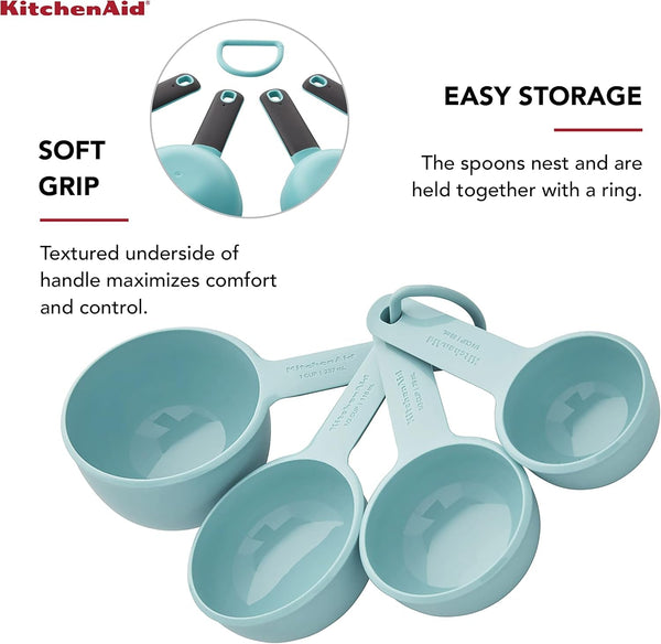 Kitchenaid Measuring Cups, Set of 4, Aqua Sky6