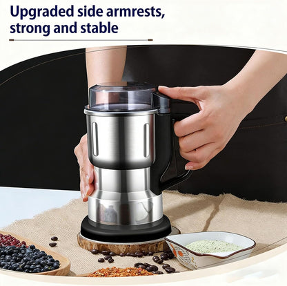 Stainless Steel Electric Grinder, Multi-Functional Electric Grindecoffee Bean & Spice Grinding Machine – Powerful Household Food Processor for Nuts Herbs Seeds Grains & Daily Kitchen Prep | Stainless Steel Electric Grinder,6