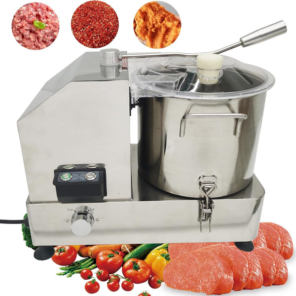 9L Food Processor & Vegetable Chopper, Commercial Meat Grinder, Stainless Steel Electric Chopper, Adjustable Speed Meat Mincer, Multi-Function for Chopping Vegetables, Meat, Grains, Nuts1