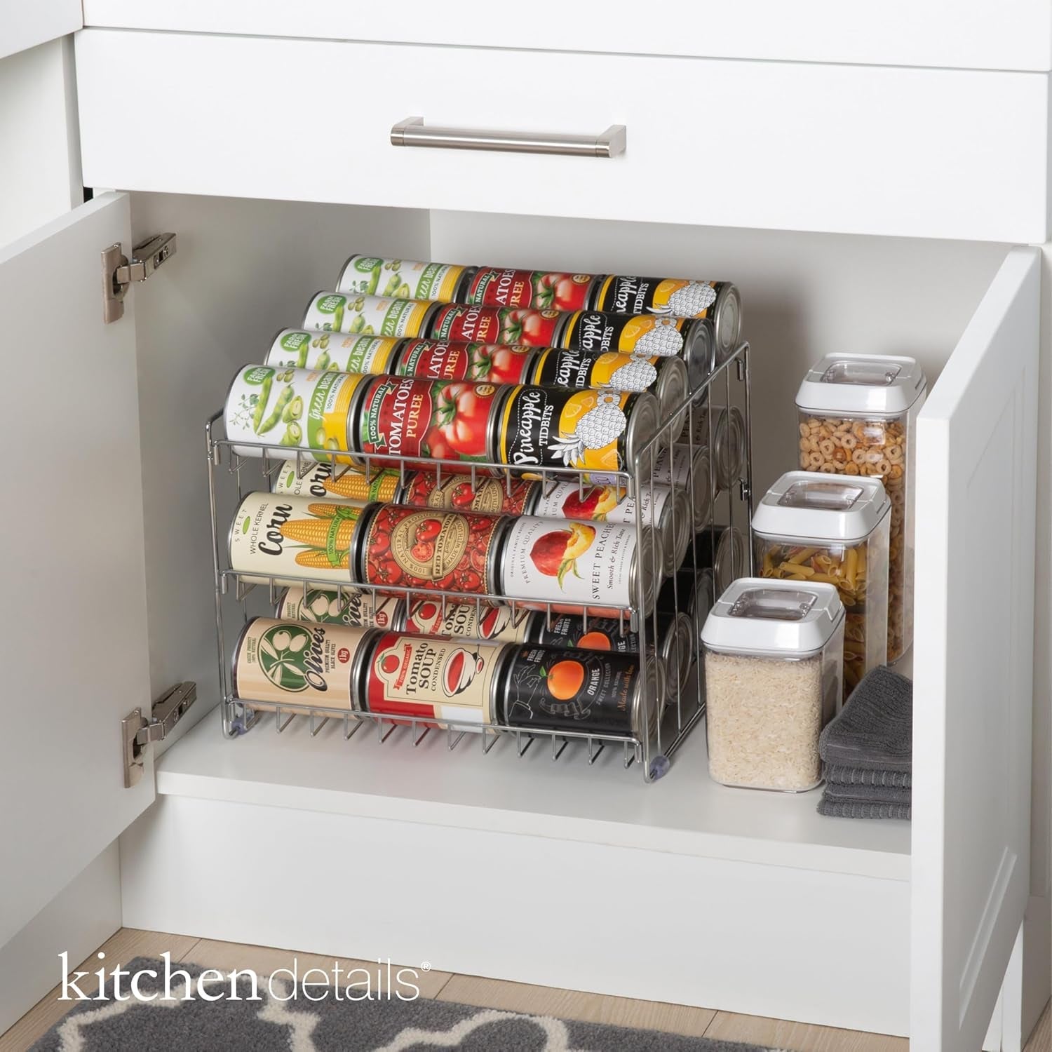 3-tier-can-organizer-chrome-steel-canned-food-storage-rack-holds-36-cans-space-saving-pantry-cabinet-storage-solution-easy-access-to-canned-goods-freestanding-design